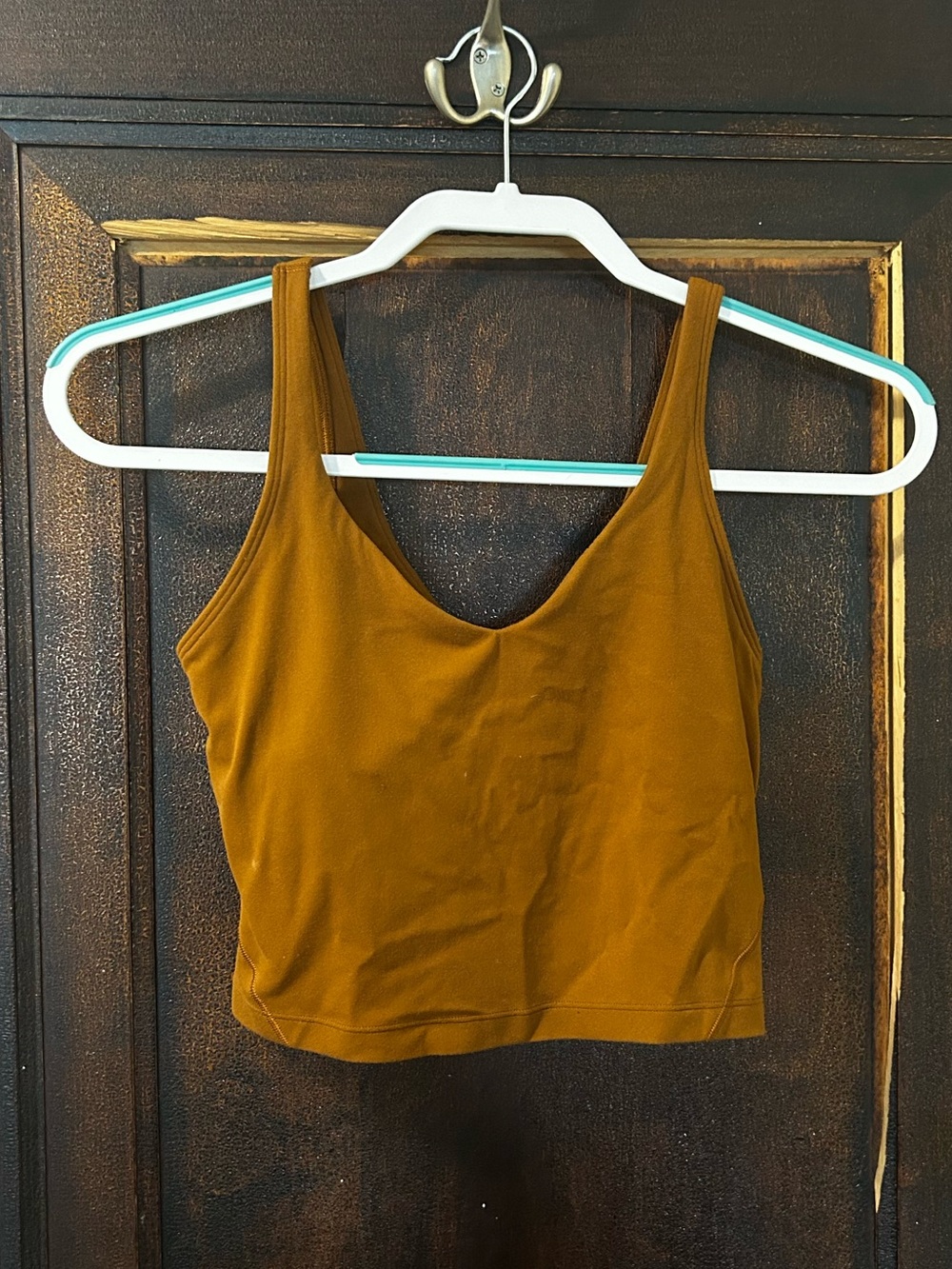 lululemon athletica V-Neck Cropped Tank - Mustard